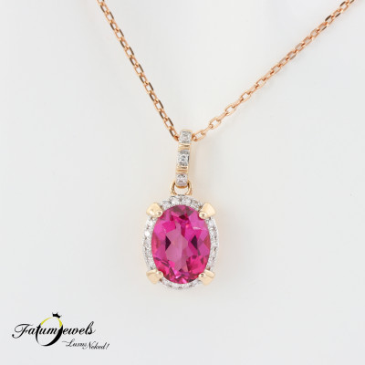 roze-arany-gyemant-pink-topaz-medal-lanccal-fr1495-gyemant-rozsaszin-topaz