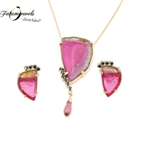 roze-arany-spinel-dinnye-turmalin-szett-fr619-dinnye-turmalin-22ct-li-hi-turmalin-0-827ct-li-fekete-spinel